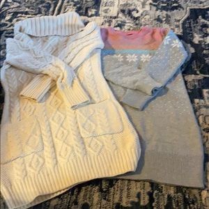 Girls 2 sweater dresses-size 8